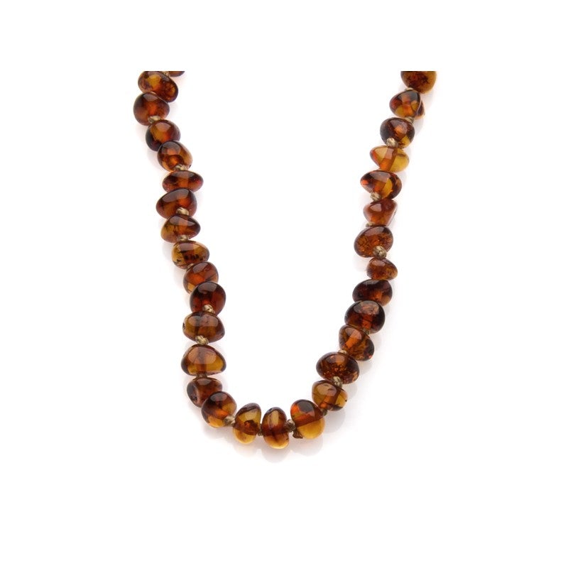 Collier Ambre bébé 100% naturel Baltique - 34,5 cm - Fermoir Clip--Accessoires de soin-Opalook-Nature For Kids-1