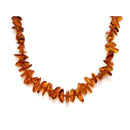 Collier Ambre chips 100% naturel - Cognac – 33,5 cm - Fermoir Clip--Accessoires de puériculture-Opalook-Nature For Kids-1