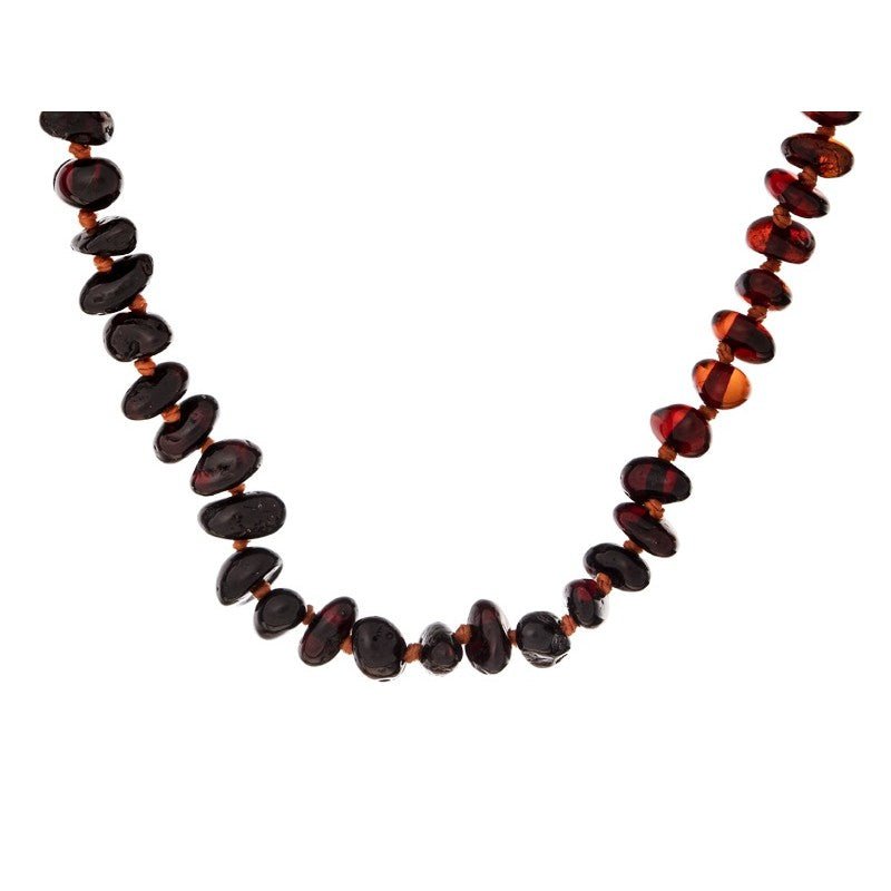 Collier bebe Ambre 100% naturel - cognac - 31,5 cm - Fermoir Clip--Accessoires de puériculture-Opalook-Nature For Kids-2