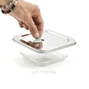 Contenant alimentaire étanche de verre et d’inox – tout âge-520 ml-Plat-Joli Monde-Nature For Kids-4