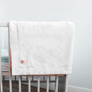 Couverture polaire Rex en Coton Bio – 70 x 95 cm-Miel / blanc-Couette & couverture-Papate-Nature For Kids-1