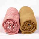 Couverture polaire Rex en Coton Bio – 70 x 95 cm-Miel / blanc-Couette & couverture-Papate-Nature For Kids-4