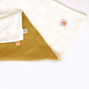 Couverture polaire Rex en Coton Bio – 70 x 95 cm-Miel / blanc-Couette & couverture-Papate-Nature For Kids-3