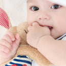 Doudou chien bleu plat à nœuds en coton bio - dès la naissance-Default Title-doudou-Sigikid Green-Nature For Kids-2