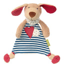 Doudou chien bleu plat à nœuds en coton bio - dès la naissance-Default Title-doudou-Sigikid Green-Nature For Kids-3