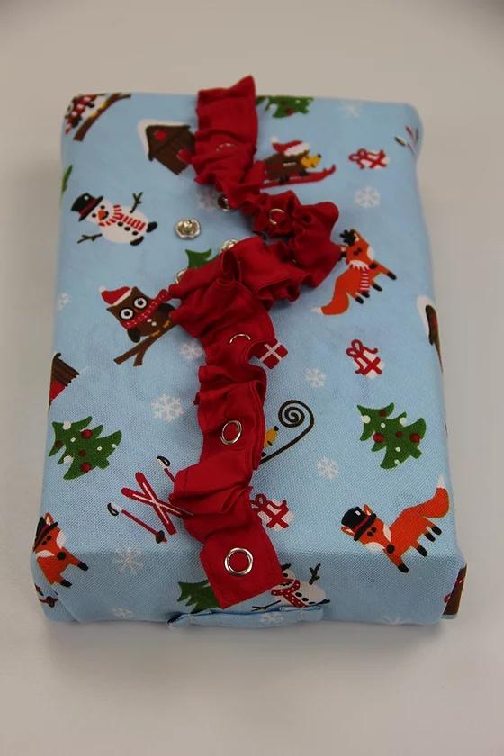 Emballage cadeau réutilisable - "Amis de la forêt enneigée" (Spécial Noël)- L-Default Title-Cadeau-Besurprise-Nature For Kids-5
