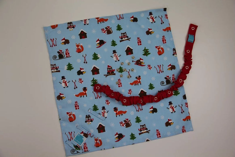Emballage cadeau réutilisable - "Amis de la forêt enneigée" (Spécial Noël)- M-Default Title-Cadeau-Besurprise-Nature For Kids-6