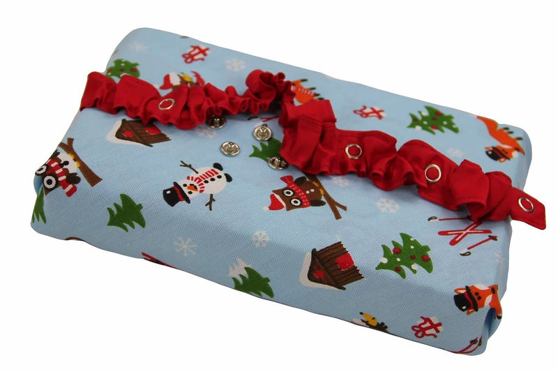 Emballage cadeau réutilisable - "Amis de la forêt enneigée" (Spécial Noël)- M-Default Title-Cadeau-Besurprise-Nature For Kids-1