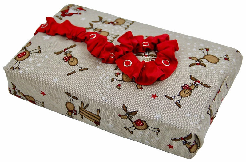 Emballage cadeau réutilisable - "Rudolphe" (Spécial Noël) - M-Default Title-Cadeau-Besurprise-Nature For Kids-2