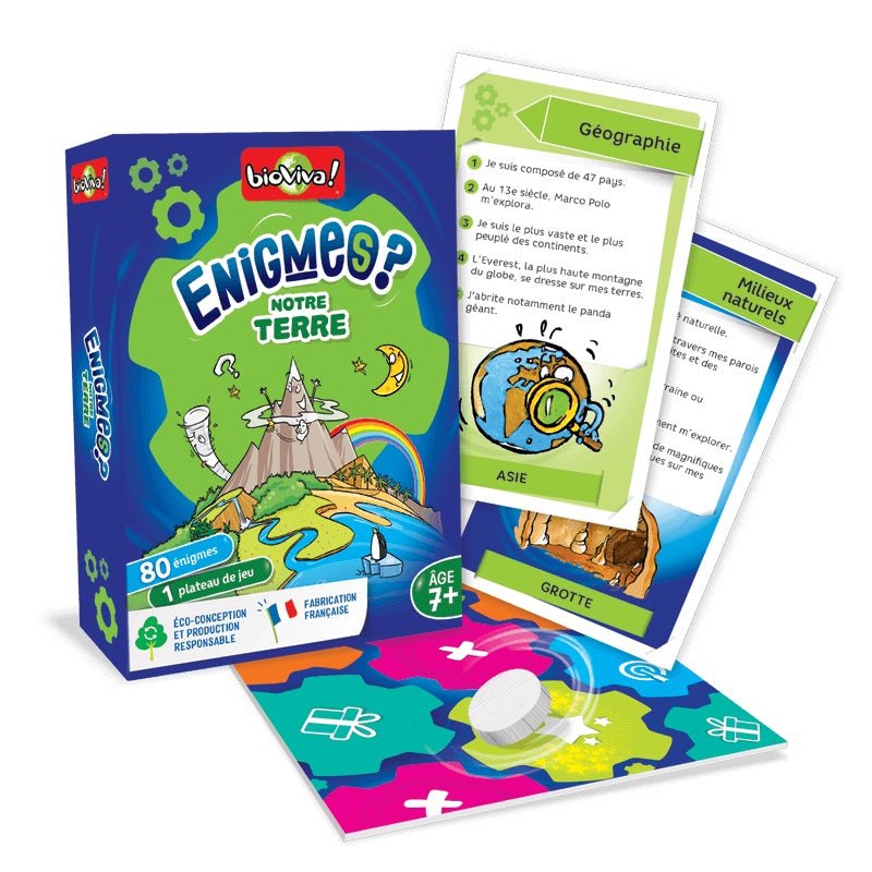 Énigmes – Notre Terre - à partir de 7 ans--Jeux de société-Bioviva-Nature For Kids-1