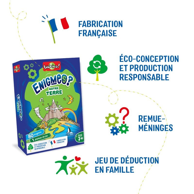 Énigmes – Notre Terre - à partir de 7 ans--Jeux de société-Bioviva-Nature For Kids-6