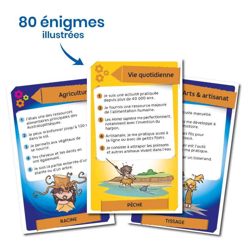 Énigmes - Préhistoire - de 7 à 107 ans--Jeux de société-Bioviva-Nature For Kids-3