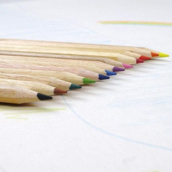Etui de 12 crayons de couleurs écologiques assortis - à partir de 2 ans / 24 mois-Default Title-crayon-Ecobos-Nature For Kids-1