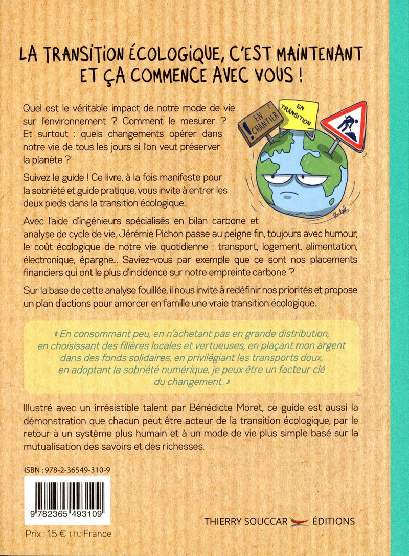 Famille en transition écologique - Ze guide 2 - un livre de Jérémie Pichon - Nature For Kids