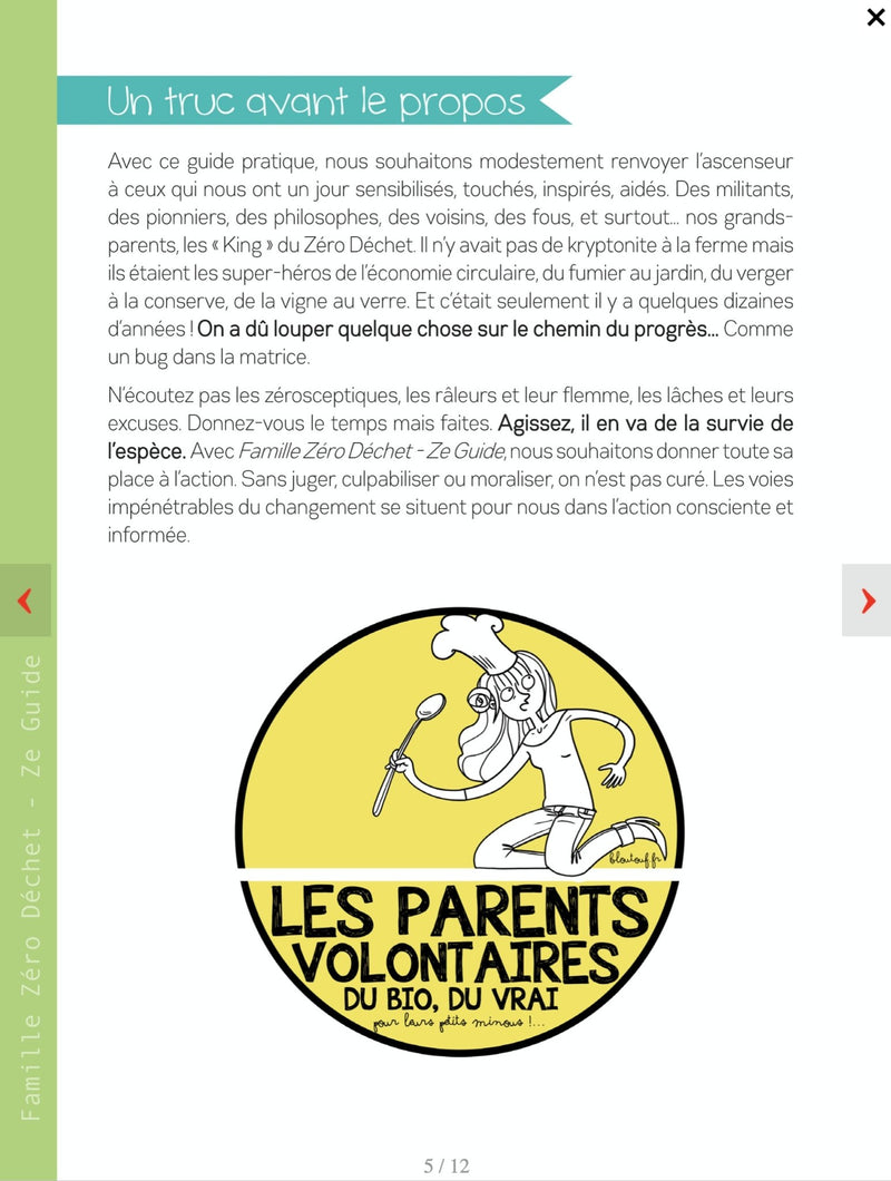 Famille (presque) zero déchet - Ze guide 1 - un livre de Jérémie Pichon & Bénédicte Moret - Nature For Kids