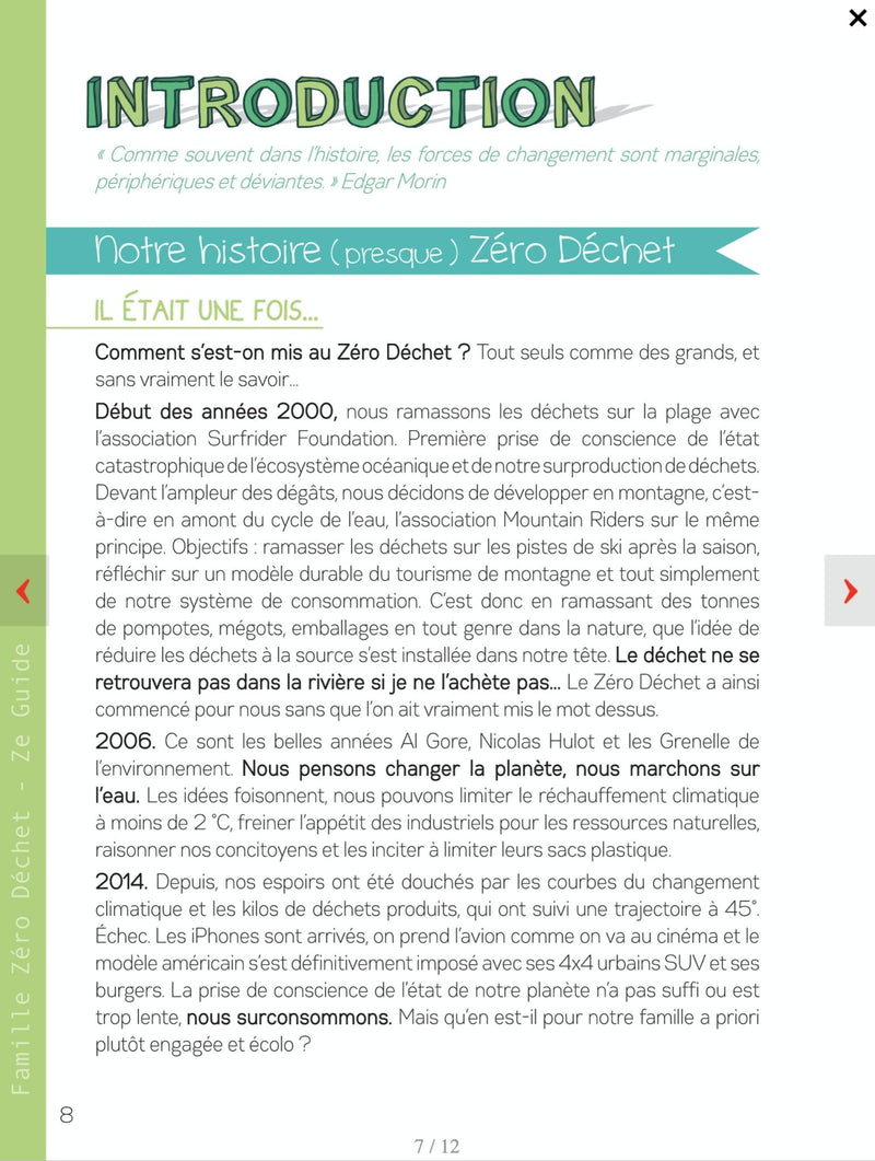 Famille (presque) zero déchet - Ze guide 1 - un livre de Jérémie Pichon & Bénédicte Moret - Nature For Kids