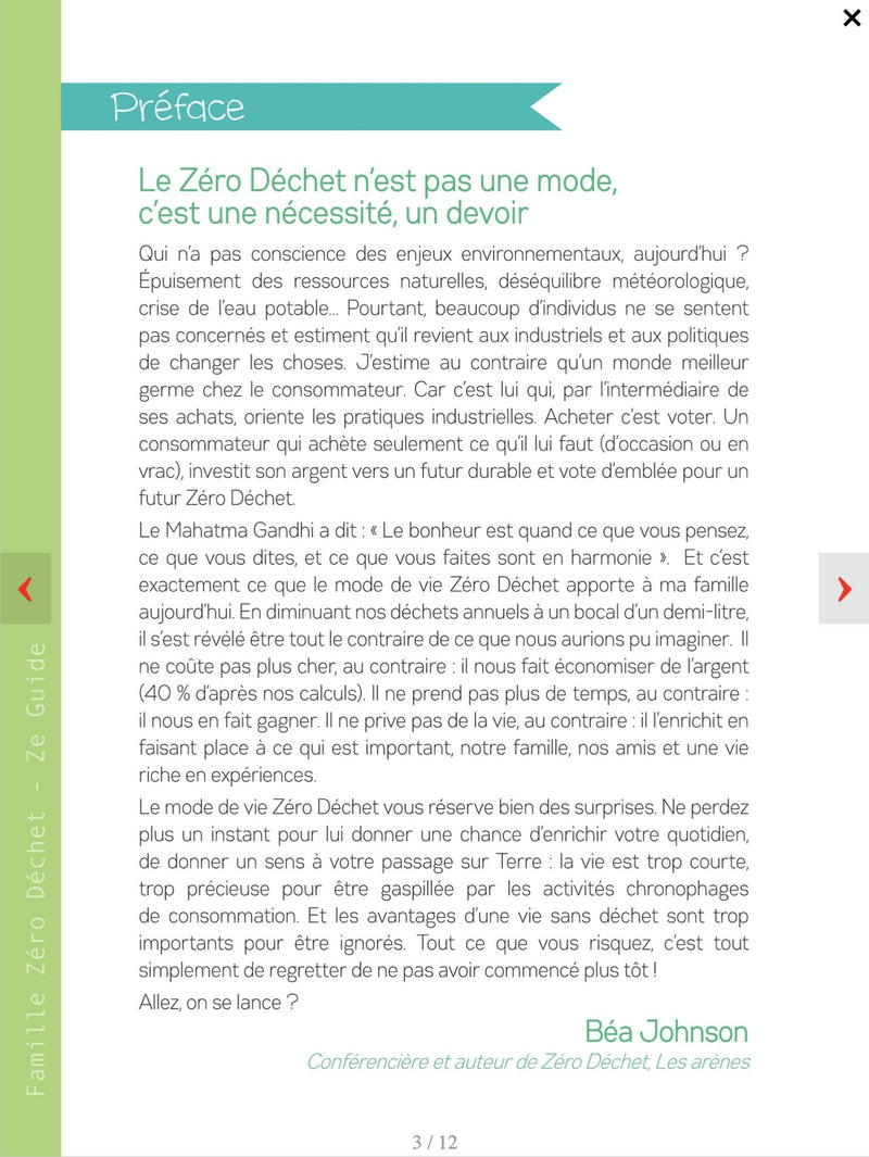 Famille (presque) zero déchet - Ze guide 1 - un livre de Jérémie Pichon & Bénédicte Moret - Nature For Kids