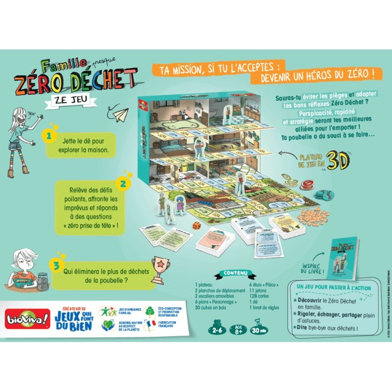 Famille (presque) zéro déchet - ZE JEU - de 8 à 108 ans--Jeux de société-Bioviva-Nature For Kids-3