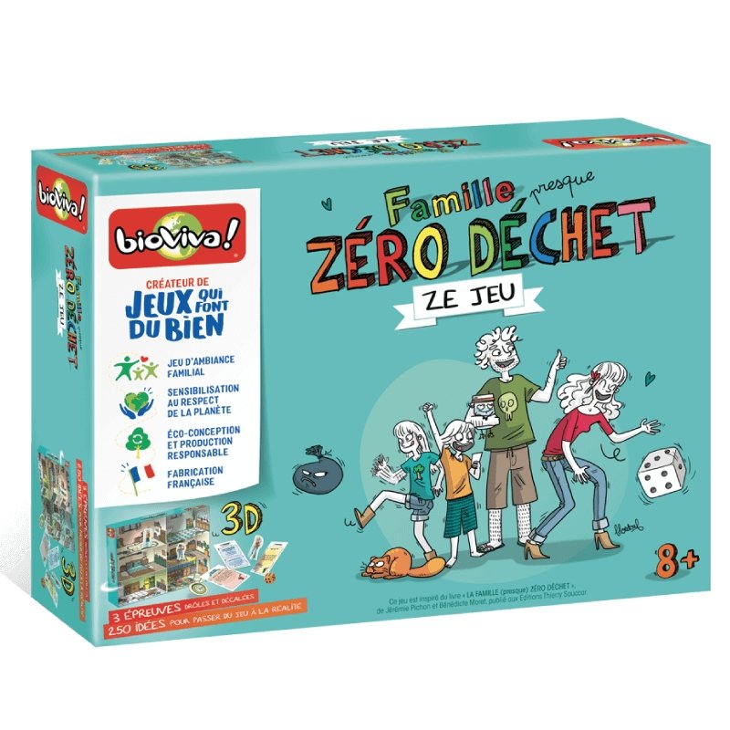 Famille (presque) zéro déchet - ZE JEU - de 8 à 108 ans--Jeux de société-Bioviva-Nature For Kids-1