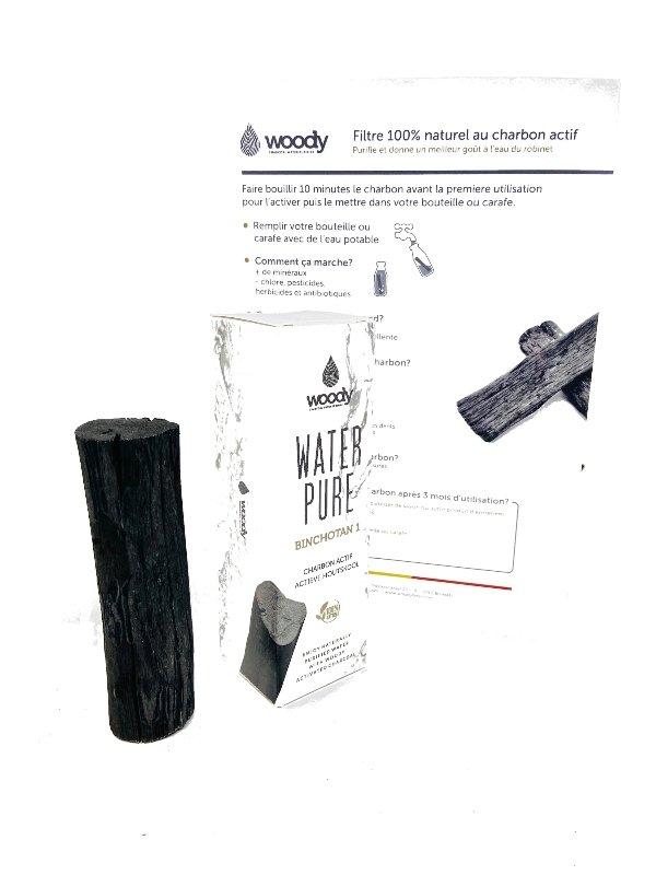 Filtre à eau en charbon actif (binchotan)- vrac - 8 x 1,5--filtre à eau naturel-Woody-Nature For Kids-2