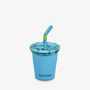 Gobelet enfant Kid cup couvercle à paille & couvercle à bec (sippy) – dès 2 ans-Hawaiian Ocean-Tasse d'apprentissage-Klean Kanteen-Nature For Kids-5