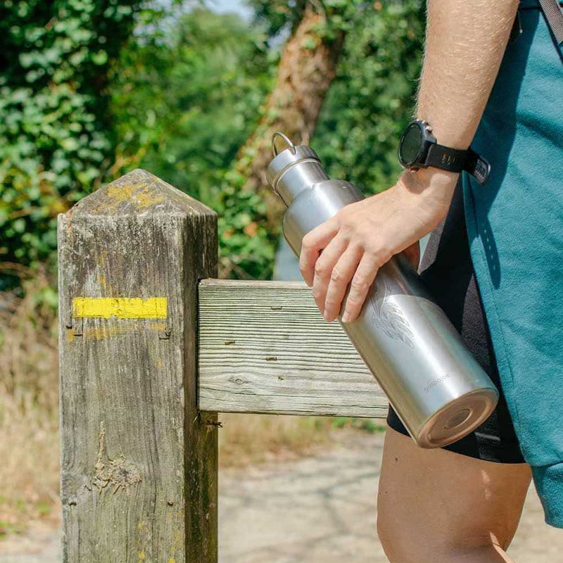 Gourde bouteille inox isotherme – GROOVY 1L – pour les grandes soifs ou les randonnées – dès 8 ans-Colibri-Gourde-GASPAJOE-Nature For Kids-4