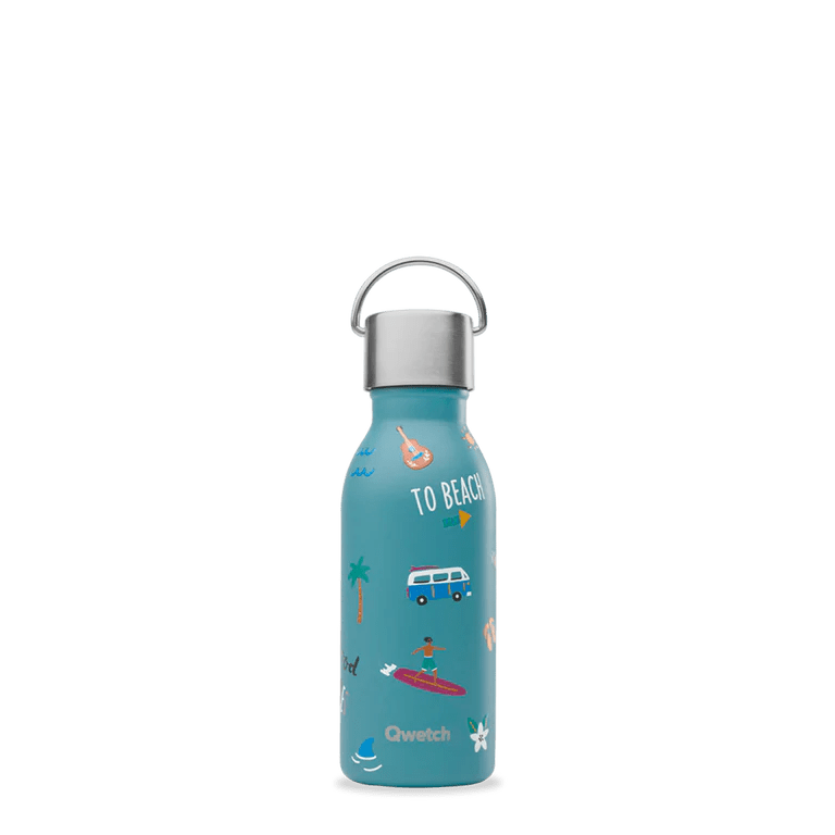 Gourde Bouteille isotherme Active - Kids - 350 ml-Honolulu Bleu-Gourde-Qwetch-Nature For Kids-9