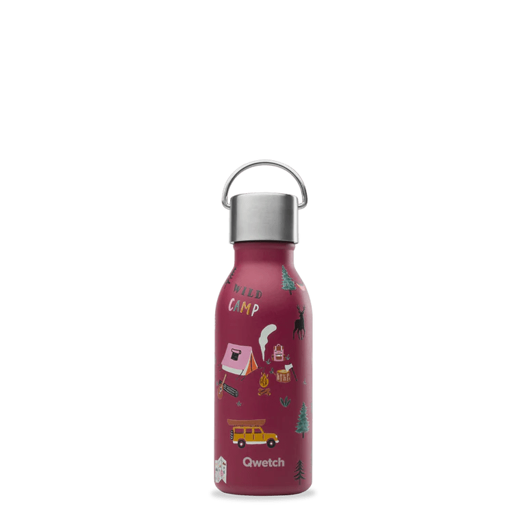 Gourde Bouteille isotherme Active - Kids - 350 ml-Yosemite Grenat-Gourde-Qwetch-Nature For Kids-6