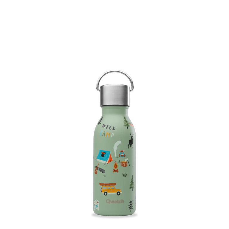 Gourde Bouteille isotherme Active - Kids - 350 ml-Yosemite Vert Tilleul-Gourde-Qwetch-Nature For Kids-7