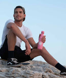 Gourde bouteille isotherme en inox - Spray Rose Vif - 500 ml--Gourde-Qwetch-Nature For Kids-3