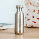 Gourde bouteille tout inox - modèle Daily Mini 330 ml - dès 2 ans-Bambou-Gourde-Gaspajoe-Nature For Kids-7