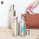 Gourde Daily mini tout inox - palmier - 330 ml - dès 24 mois--Gourde-Gaspajoe-Nature For Kids-1