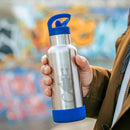 Gourde inox isotherme - Funky 500 ml – pour les enfants et plus – dès 4 ans-Chats bleu électrique-Gourde-GASPAJOE-Nature For Kids-3