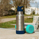 Gourde inox isotherme - Funky 500 ml – pour les enfants et plus – dès 4 ans-Pandas bleu nuit-Gourde-GASPAJOE-Nature For Kids-6