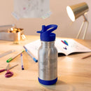 Gourde inox simple paroi - Loopy 400 ml – pour garder votre kid hydraté toute la journée – dès 5 ans-Renards bleus-Gourde-GASPAJOE-Nature For Kids-7