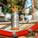 Gourde inox simple paroi - Loopy 400 ml – pour garder votre kid hydraté toute la journée – dès 5 ans-Renards caramel - L54-Gourde-GASPAJOE-Nature For Kids-27