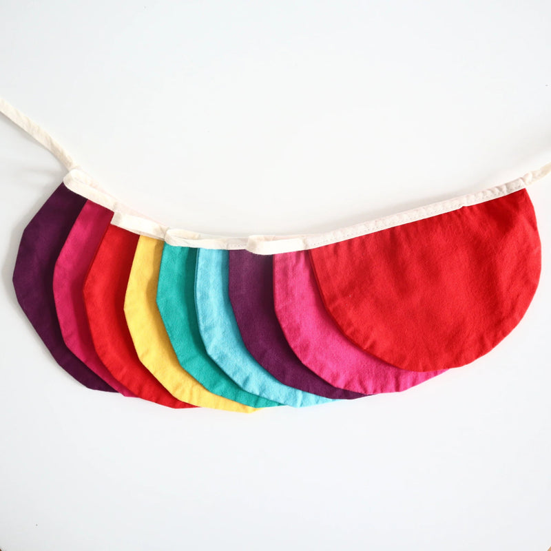 Guirlande Coton – Rainbow arrondie – dès la naissance--Mobilier et décorations-Minuit fée-Nature For Kids-1