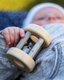 Hochet gris en bois roulant avec grelot - à partir de 6 mois-Default Title-Hochet-Selecta-Nature For Kids-3