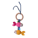 Hochet poussette poisson jaune & rose - à partir de la naissance-Default Title-Hochet-a Punt Barcelona-Nature For Kids-1