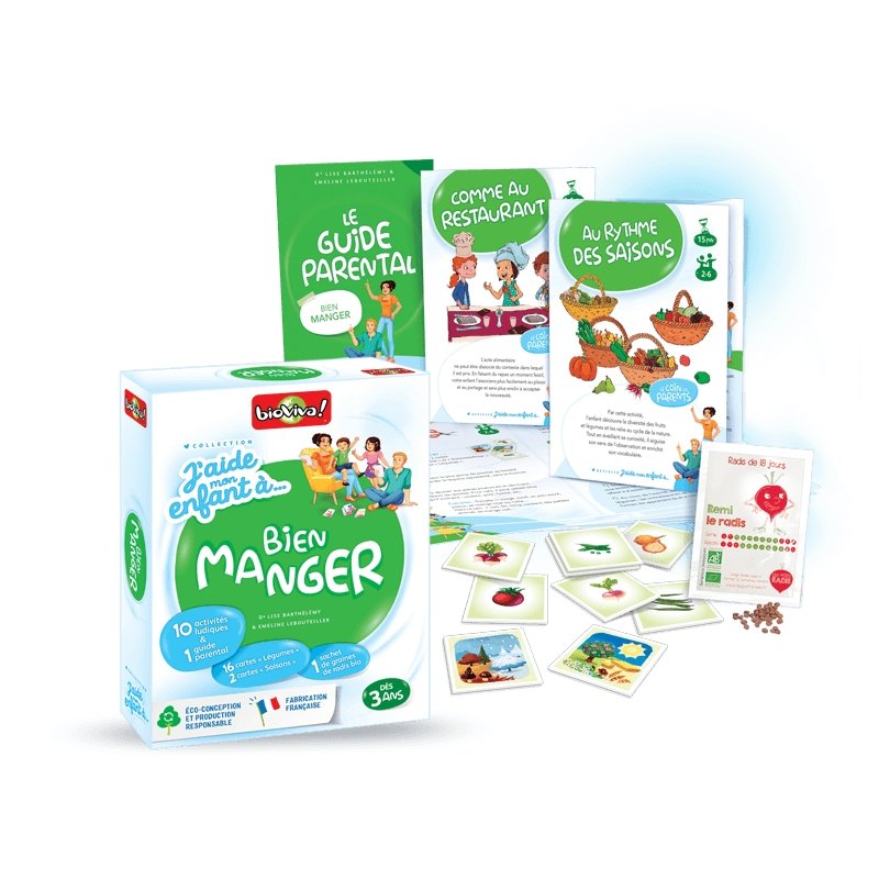 J’aide mon enfant à … bien manger - dès 3 ans--Jeux ludiques-Bioviva-Nature For Kids-1