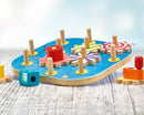 Jeu à formes multicolore avec engrenages en bois - à partir de 18 mois-Default Title-Jouet en bois-Selecta-Nature For Kids-1
