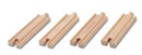 Kit de 4 rails de voie ferrée droit en bois - à partir de 3 ans / 36 mois-Default Title-Jouet en bois-EverEarth-Nature For Kids-2
