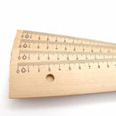 Latte (règle) en bois de hêtre naturel non traité, gradué avec fil d'acier (20 ou 30cm) - à partir de 3 ans / 36 mois-20-Pour l'école-Ecobos-Nature For Kids-1