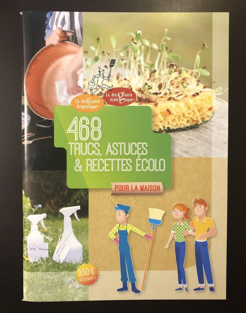 Livret 468 trucs et astuces et recettes écolos - 66 pages--Livre parent-La droguerie écologique-Nature For Kids-1