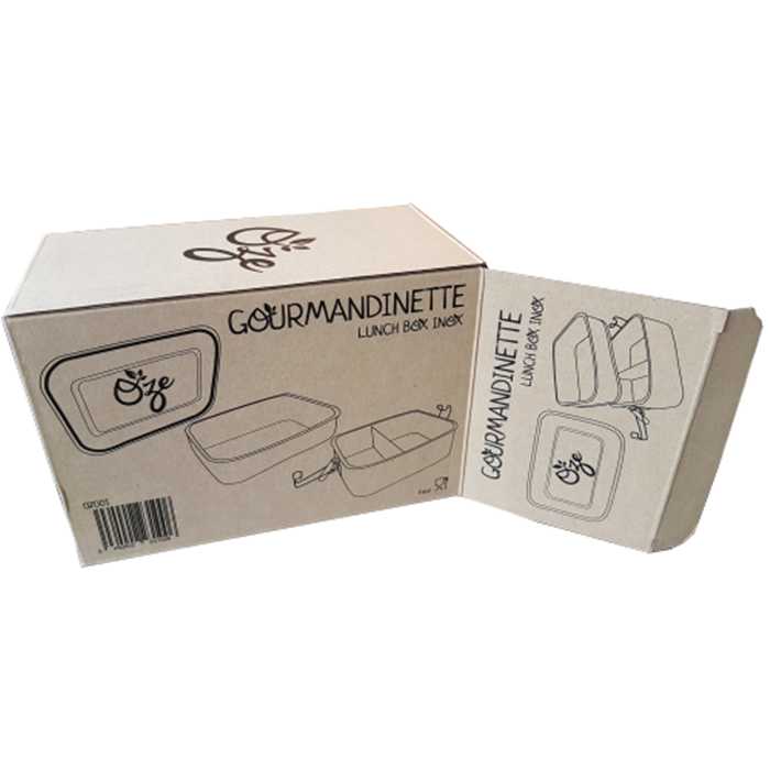 Lunch box inox de qualité, 3 en 1 à compartiment étanche - dès 30 mois--Boîte à lunch-Oze-Nature For Kids-3