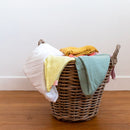 Maxi lange, bavoir, protège épaule ou essuie bio – 100 x 100 cm - dès la naissance-Blanc-Lange-PAPATE-Nature For Kids-7