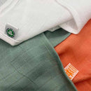 Maxi lange, bavoir, protège épaule ou essuie bio – 100 x 100 cm - dès la naissance-Blanc-Lange-PAPATE-Nature For Kids-6