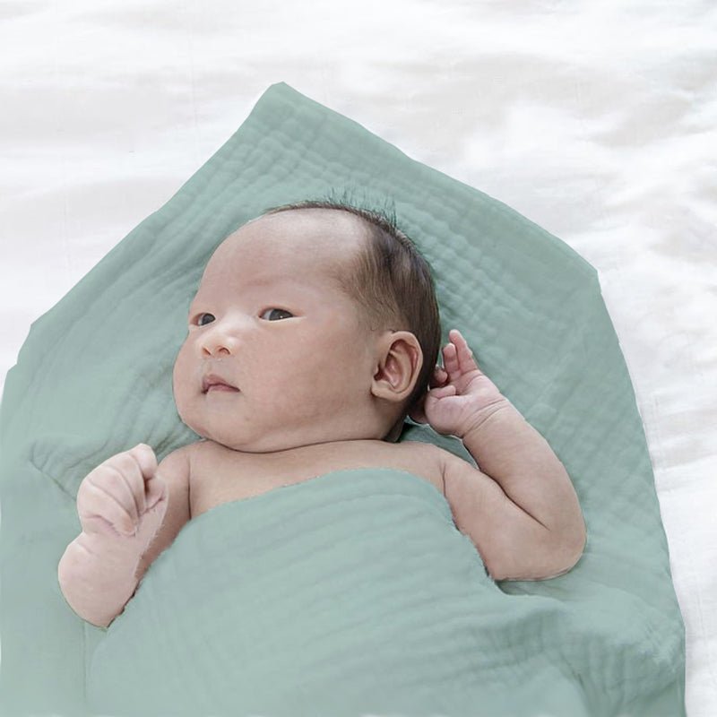 Maxi lange, bavoir, protège épaule ou essuie bio – 100 x 100 cm - dès la naissance-Rose-Lange-PAPATE-Nature For Kids-13