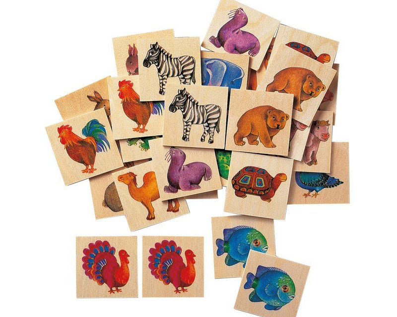 Mémo zoo en bois - 36 pièces - à partir de 3 ans / 36 mois-Default Title-jeux en bois-Selecta-Nature For Kids-1