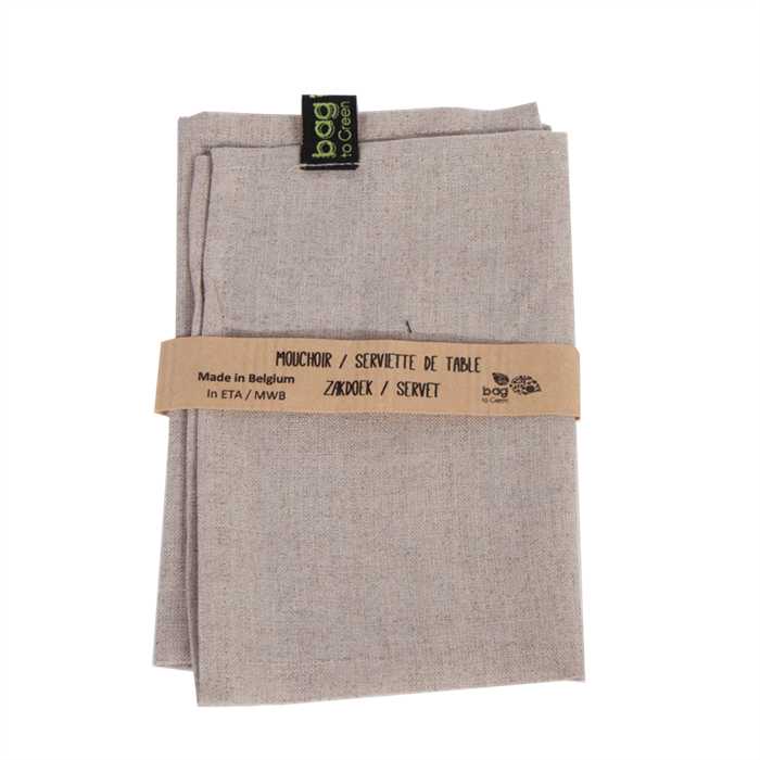 Mouchoir / serviette en lin naturel 30 x 30 - Naturel - à partir de la naissance-Default Title-Mouchoir-Bag to Green-Nature For Kids-1